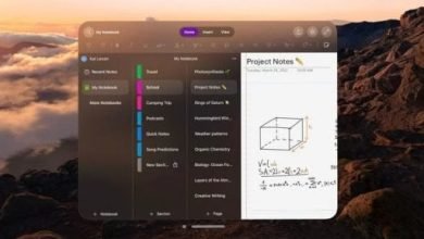 مايكروسوفت تطرح تطبيق OneNote لنظام Apple Vision Pro